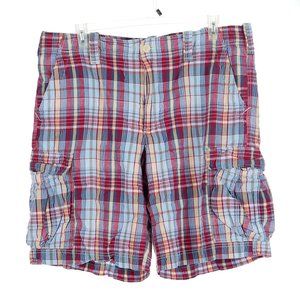 Vintage Polo Ralph Lauren Cotton Plaid Shorts Size 40